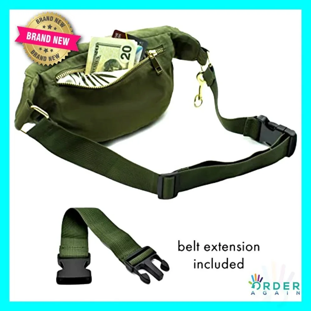 Small Diaper Bag Crossbody Fanny Pack Portable Changing Pad Minimal Chic